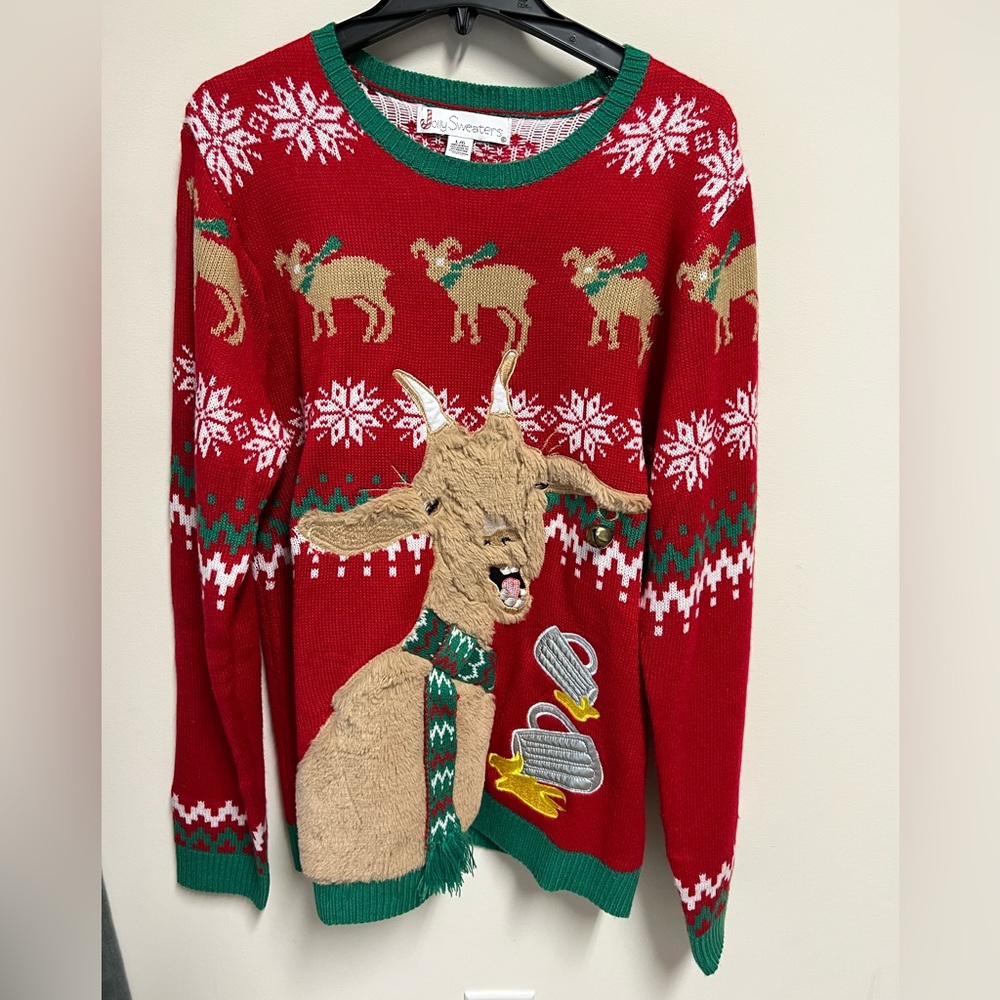 Party Goat Ugly Christmas Sweater